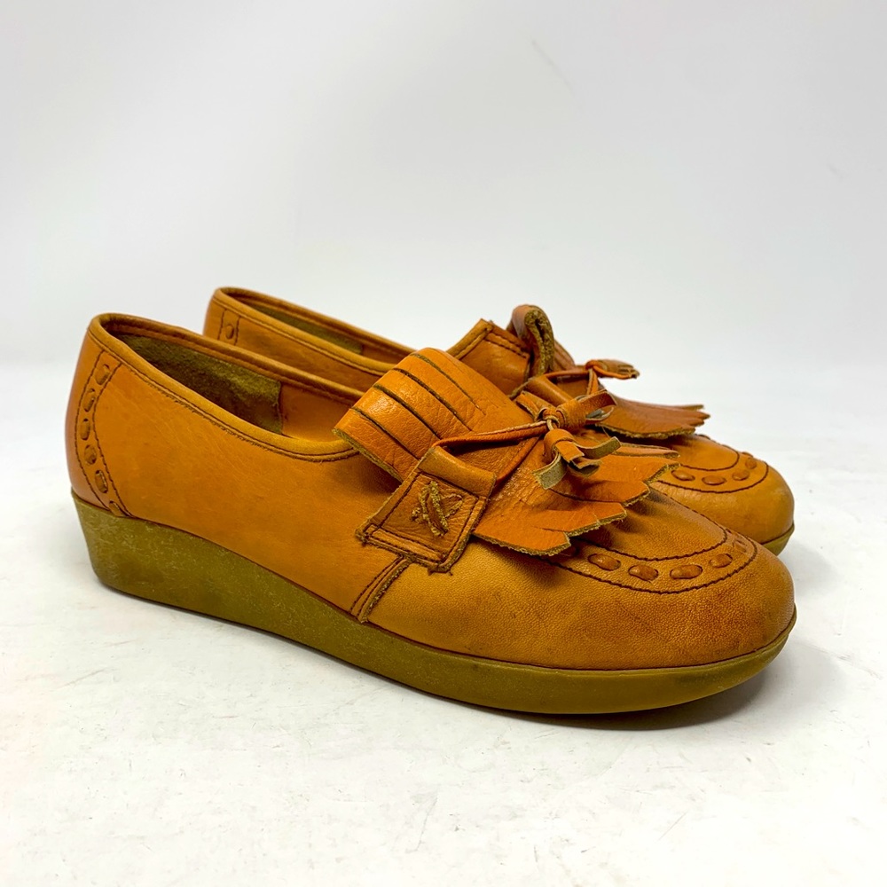 Womens G.A.S.S. Slip on Shoes Leather Size 7